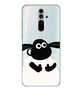 Redmi Note 8 Pro Uyumlu Koyun Tasarımlı Şeffaf Telefon Kılıfı