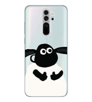 Redmi Note 8 Pro Uyumlu Koyun Tasarımlı Şeffaf Telefon Kılıfı
