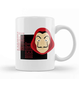 Team Money Heist Kupa Bardak Porselen