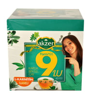 Akzer 9lu Form Bitkisel Çay 60 Süzen Poşet