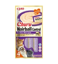 Inaba Ciao Churu Hairball Tüy Yumağı Kontrollü Ton Balıklı Ödül Maması 4 x 14 Gr
