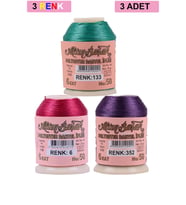 3 Adet Altınbaşak Oya ve Dantel İpi 20 gr - Royaleks - No: 006 - 352 - 133