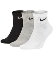 Nike Everyday Cotton Cushioned Erkek Beyaz Siyah Gri 3Lü Çorap