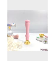 Mum Mühürü Sapı 5 Farklı Pastel Renkde Plastik Alaşım M8 Dişli  Pembe