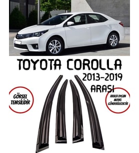 Balp Toyota Corolla Cam Rüzgarlığı 4lü 2013-2019 Arası