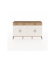 Arges Konsol 4 Raflı 3 Çekmeceli 4 Kapaklı 176x30x99 Çam-Aytaşı/Çam