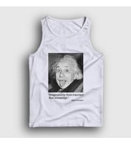 Presmono Unisex Beyaz Imagination Scientist Albert Einstein Atlet 335007tt