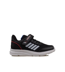 Trend Adımlar Siyah-Beyaz Memory Foam Tabanlı Erkek Çocuk Sneaker (Siyah - Beyaz)