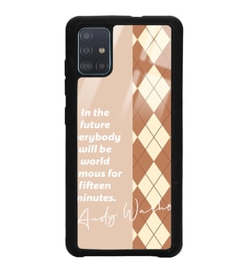 Samsung A51 Uyumlu Andy Ekose Tasarımlı Glossy Telefon Kılıfı