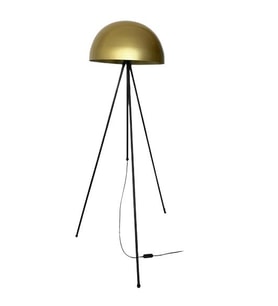 Rsylight Retro Metal Dekoratif Siyah Gold 3 Ayaklı Köşe Lambası Lambader