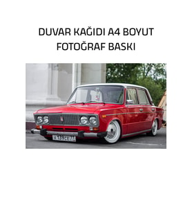 Klasik Araba Duvar Kağıdı, Fotoğraf Baskı, A4 Boyut, 21,0 x 29,7 cm