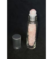 Pembe Kuvars Taşlı Esans Şişesi 118PK