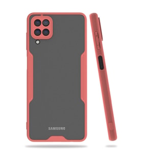 Samsung Galaxy A22 Kılıf Platin Silikon - Pembe