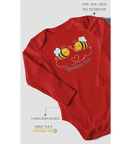 Teyzesinin Balı Uzun Kollu Çıtçıtlı Bebek Body