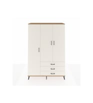Hyperion Gardrop 6 Raflı 3 Çekmeceli Tek Askılı 132x44x195 Çam-Aytaşı