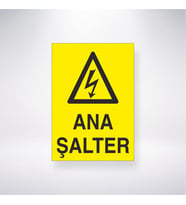 Ana Şalter 21x28 Arkası Yapışkanlı Levha
