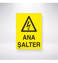 Ana Şalter 21x28 Arkası Yapışkanlı Levha