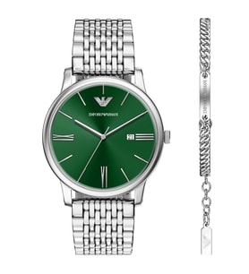 Emporio Armani AR80087SET Erkek Kol Saati ve Bileklik Seti