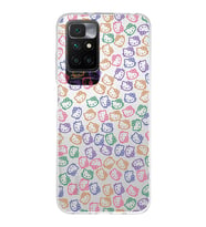 Redmi 10 2022 Uyumlu Kapak Hello Kitty Tasarımlı Şeffaf Silikon Kılıf