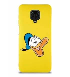 Xiaomi Redmi Note 9 Pro Soft Premier Kapak Donald Duck-E Tasarımlı Silikon Kılıf - Sarı (Şeffaf)
