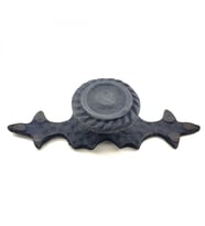 Antika Tarz Dekoratif Pirinç Çizgili Düğme - 25x80 Mm, Oksit