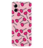 Vivo Y15S Y32 Y33S Y51 Y53S Kılıf Desemli Silikon Heart Lollipop 1414