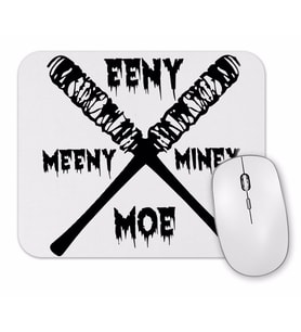 Negan Logo  Reverse Mouse Pad