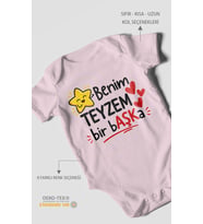 Benim teyzem bir başka! Kısa Kollu Bebek Body %100 Pamuk