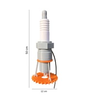 3D Motosiklet Buji Tasarımlı RGB LED Masa Lambası – Motorcu Dekoru