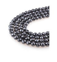 8 MM Faset Kesim Hematit Taşı Dizi (Gri)