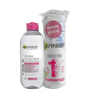 Garnier Micellar Kusursuz Makyaj Temizleme Suyu 400 ml Hassas + 70 li Disc Pamuk
