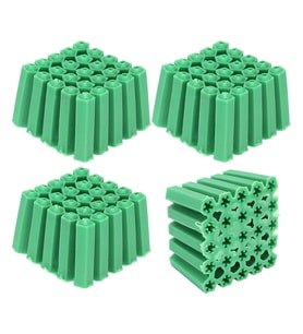 6mm Yeşil Plastik Dübel 500'lü Ekonomik Paket