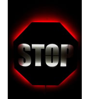 Stop Led Işıklı Tablo