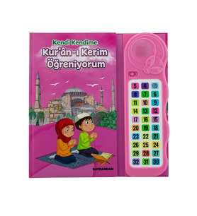 Kendi Kendime 10 Saat’de Kuran Öğreniyorum Sesli Cihazlı Kitap Pembe