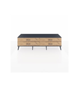 Hyperion TV Ünitesi 4 Çekmeceli  176x44x51 Çam-Antrasit/Çam