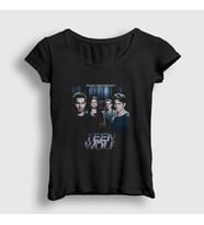 Presmono Kadın Siyah Poster V2 Dizi Teen Wolf T-Shirt 338422tt