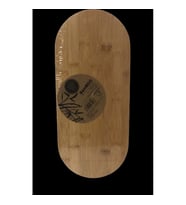 BAMBOO AYAKLI OVAL SUNUMLUK 34X15,1,2CM ORTA