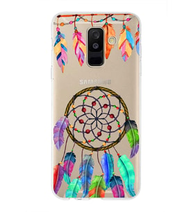 PrintiFy Samsung Galaxy A6 Plus 2018 ile Uyumlu 1mm Slim Fit Nazar Boncuğu 6 Baskılı Şeffaf  Kılıf