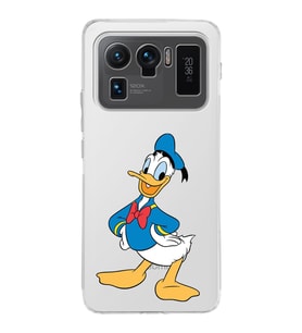 Xiaomi Mi 11 Ultra Uyumlu Kamera Korumalı Kapak Donald Duck Tasarımlı Şeffaf Silikon Kılıf
