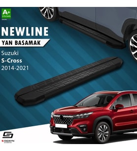S-Dizayn Suzuki SX4 2 S-Cross NewLine Siyah Yan Basamak 173 Cm 2014-2021 A+ Kalite