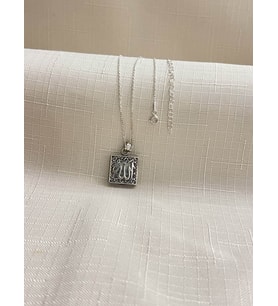 ALLAH YAZILI CEVŞEN 925 AYAR GÜMÜŞ KADIN KOLYE