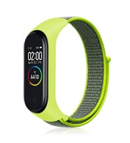 Xiaomi Mi Band 3 Uyumlu Kordon Hasır Örgü Cırt Cırtlı Terletmeyen Zore KRD-03 Kumaş Kayış
