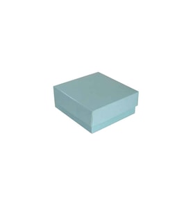 Komple Karton Kutu Düz Renk 7X7X2.2 CM (25 Adet)  Mavi