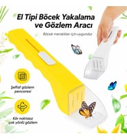 Valkyrie Böcek Yakalama ve Gözlem Aparatı Şeffaf Hazneli 360° İnceleme Aracı Sarı