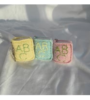 Amigurumi El Örgüsü Hediyelik Kitap Örgü Anahtarlık / Çanta Süsü (Mavi)