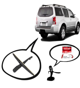 Nissan Parthfınder Arka Silecek Kolu ve Süpürgesi 2005-2012