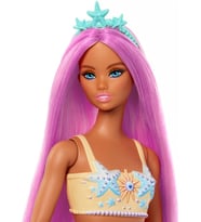 Barbie Bebek Pembe Saçları, Şeftali Rengi Kuyruğu Ve Saç Aksesuarıyla Barbie Deniz Kızı Bebek Hrr05