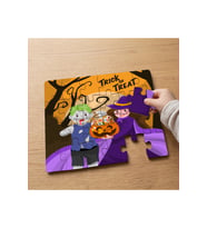 Cadılar Bayramı Tasarımlı 24 Parça Ahşap Çocuk Puzzle