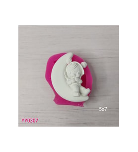 YY0307 Ayda Yatan Çocuk Silikon Kalıp