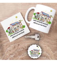 Enerji Sistemleri Mühendisi Kupa Bardak Altlık ve Anahtarlık Hediye Seti (Model 1)